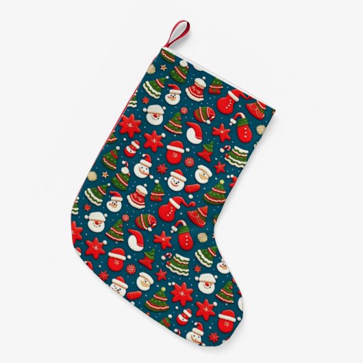 Kerst Patroon 4 - Stocking Kleine Kerstsok (Voorkant (Hangend))