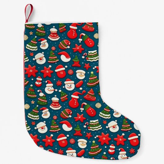 Kerst Patroon 4 - Stocking Kleine Kerstsok (Voorkant)