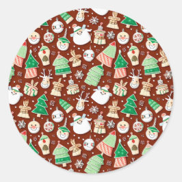 Kerst Patroon 7 - Sticker