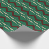 Kerst patroon, Gelukkig Nieuwjaar Cadeaupapier (Hoek)