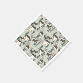 Kerst patroon papieren servetten (Hoek)