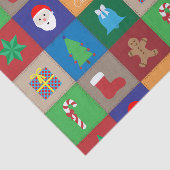 Kerst Patroon Tissue Paper - Kleurrijk Tissuepapier (Detail)