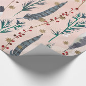 Kerst-patroon van Boho pastel Cadeaupapier (Hoek)