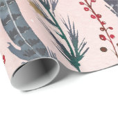 Kerst-patroon van Boho pastel Cadeaupapier (Rol Hoek)