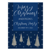 Kerst Patry Merry Tree Houndstooth Patroon Perfect Poster (Voorkant)