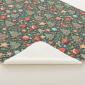 Kerst pattereerde sherpa deken (3/4)