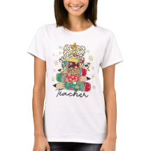Kerst Pencil Tree Teacher Shirt