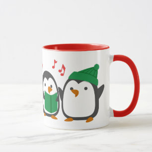 Kerst-Penguin Barbershop-Kwartet Mok