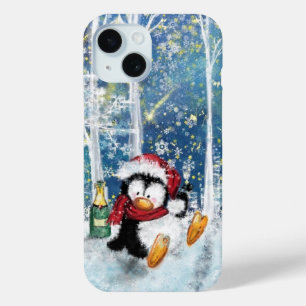 Kerst Penguin iPhone Case