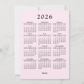 Kerst Penguinschaatsers Roze Kerstmis Merry & Brig Feestdagenkaart (Achterkant)