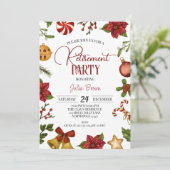 Kerst Pensioen Partij Kaart (Staand voorkant)