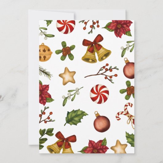 Kerst Pensioen Partij Kaart (Achterkant)