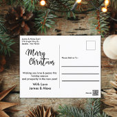 Kerst peperkoek bus We hebben verhuisd Feestdagenkaart