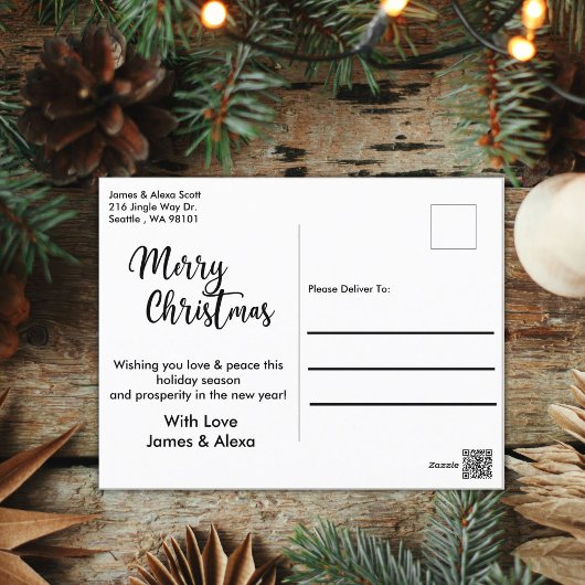 Kerst peperkoek bus We hebben verhuisd Feestdagenkaart