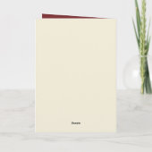 Kerst peperkoek Carrousel aanpasbaar Feestdagen Kaart (Achterkant)