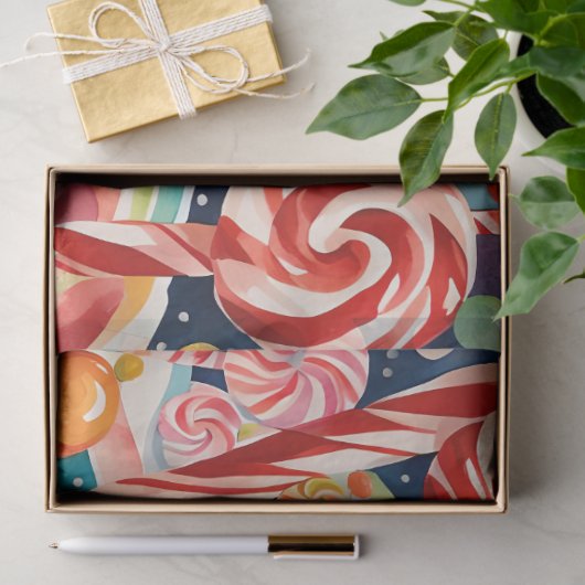 Kerst peperkoek huizen tissue papier (Geschenk)