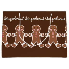 Kerst peperkoek jongens cadeau tas groot cadeauzakje