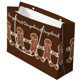 Kerst peperkoek jongens cadeau tas groot cadeauzakje