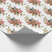Kerst peperkoek koekje feestelijk patroon cadeaupapier (Hoek)