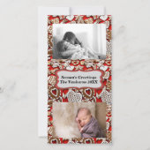 Kerst peperkoek koekjes fotokaart feestdagenkaart (Voorkant)
