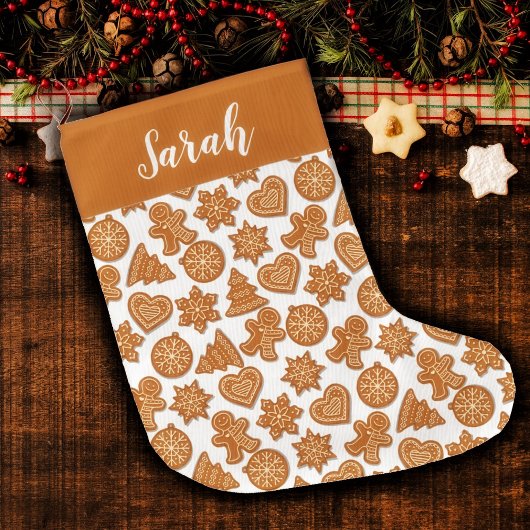 Kerst peperkoek koekjes kerst kous grote kerstsok