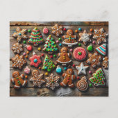 Kerst peperkoek koekjes, Postcrossing Briefkaart (Voorkant)