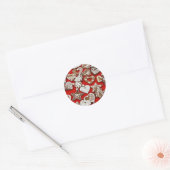 Kerst peperkoek koekjes Ronde Sticker (Envelop)