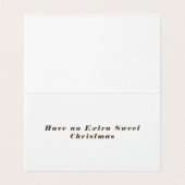 Kerst peperkoek koekjes Tent Fold Kaarten (Binnenkant ongevouwen)