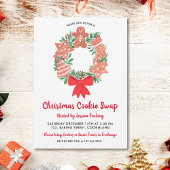 Kerst peperkoek koekjesruilfeest kaart