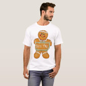 Kerst peperkoek man - bijt me t-shirt (Voorkant volledig)