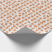 Kerst peperkoek mannen en snoepstokken cadeaupapier (Hoek)