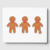 Kerst peperkoek mannen gastenboek (Achterkant)