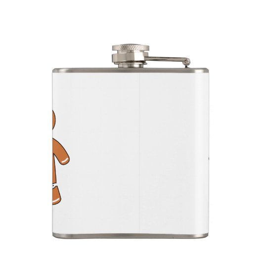 Kerst peperkoek mannen heupfles (Achterkant)