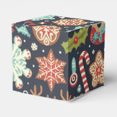 Kerst peperkoek naadloos patroon bedankdoosjes (Achterkant)