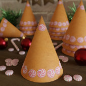 Kerst peperkoek pepermunt swirl Snoep Feesthoedjes