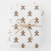 Kerst peperkoek rendier rode snoep Canes Inpakpapier Vel (In situ)