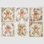 Kerst peperkoek rondes tissuepapier (Voorkant)