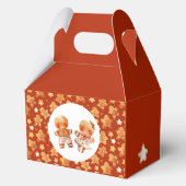 Kerst peperkoek rood en wit bedankdoosjes (Achterkant)