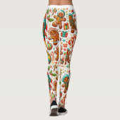 Kerst peperkoek ruimte leggings (Achterkant)