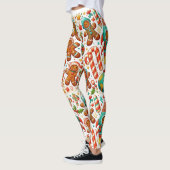 Kerst peperkoek ruimte leggings (Links)
