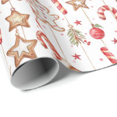 Kerst peperkoek, snoepjes en sterren cadeaupapier (Rol Hoek)