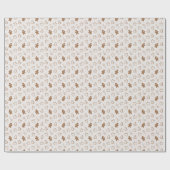 Kerst peperkoek vakantie koekjes cadeaupapier (Vlak)