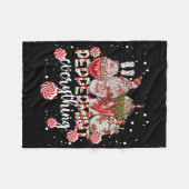 Kerst Pepermunt Alles Koffie Chocolade M Fleece Deken (Voorkant (Horizontaal))