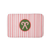 Kerst/pepermunt Badmat (Voorkant)