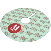 Kerst pepermunt groen Mistletoe aangepaste naam Kerstboom Rok (Gekanteld)