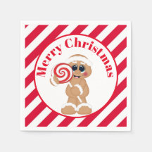 Kerst pepermunt pepermunt peperkoek party servette