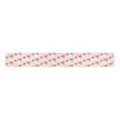 Kerst Pepermunt Plaid Gekoppeld Met Bow Holiday Grosgrain Lint (Voorkant)