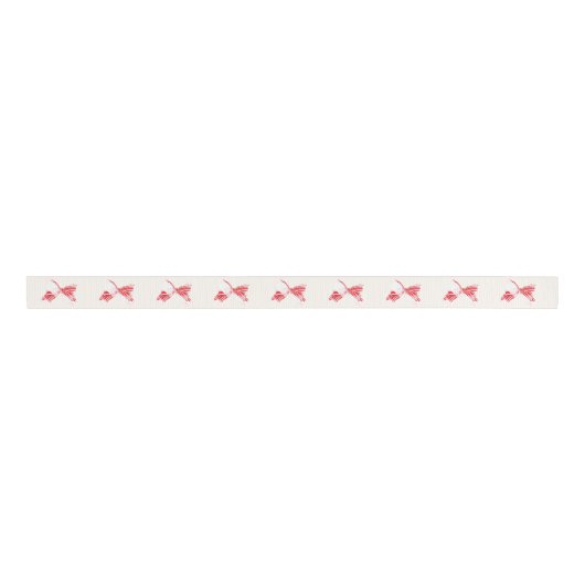 Kerst Pepermunt Plaid Gekoppeld Met Bow Holiday Grosgrain Lint (Voorkant)
