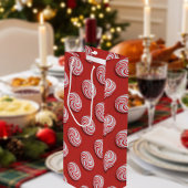 Kerst Pepermunt Snoep Feestelijke Wijn Gift Bag Wijn Cadeautas