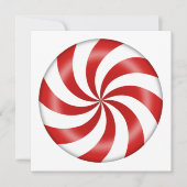 Kerst pepermunt Snoep vakantie Kaart (Voorkant)